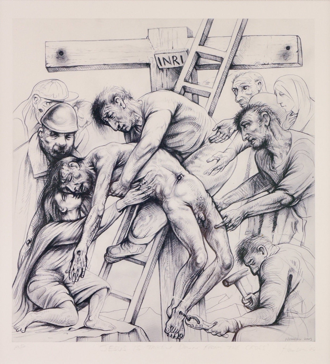 Jesus is taken down from the cross