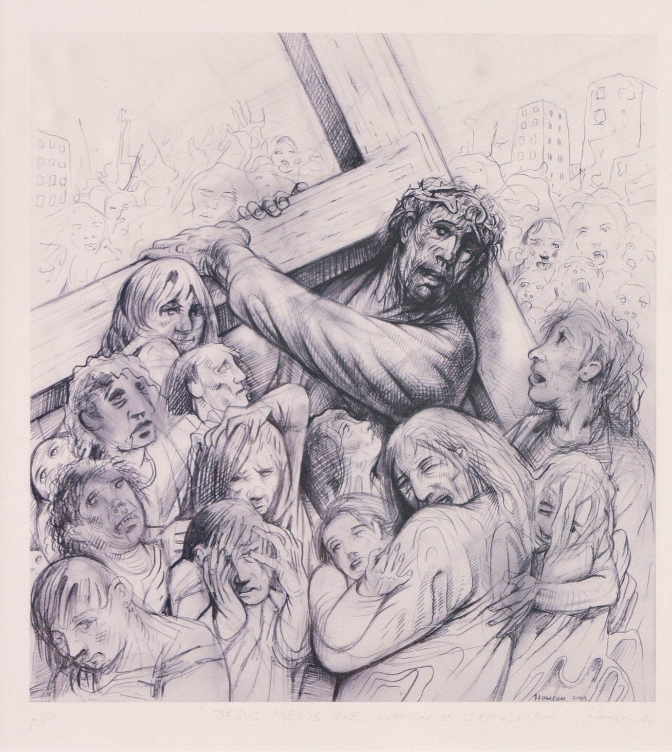 Jesus meets the women of Jerusalem